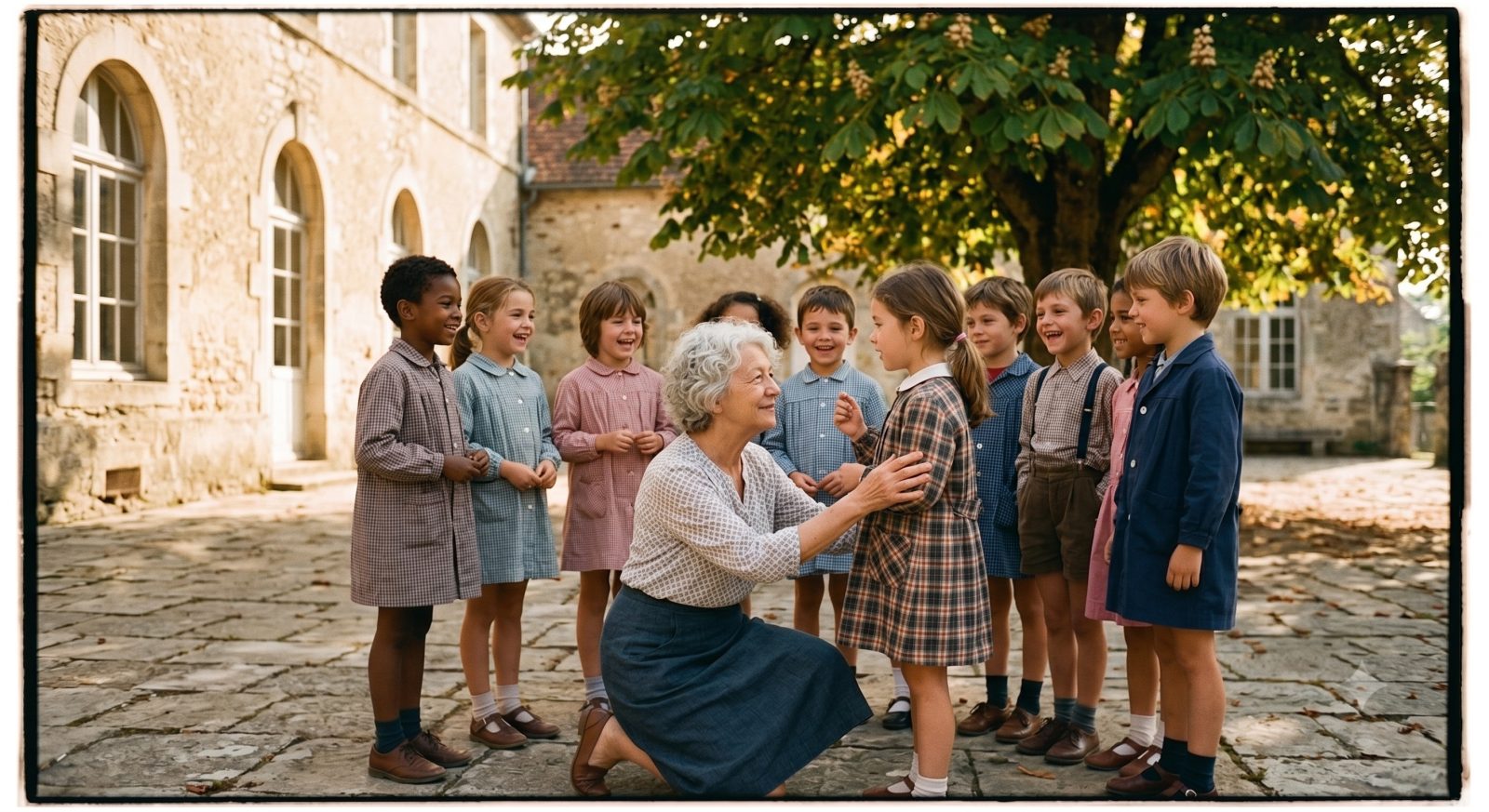 Des centaines d'enfants pendant Trente-huit anst